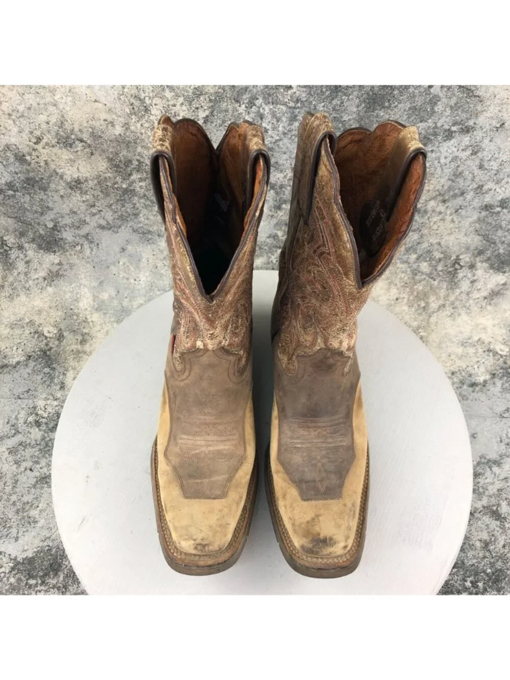 Rio Grande Limited Men's 28 (US 9.5-10) Brown Leather Western Cowboy Boot FAIR